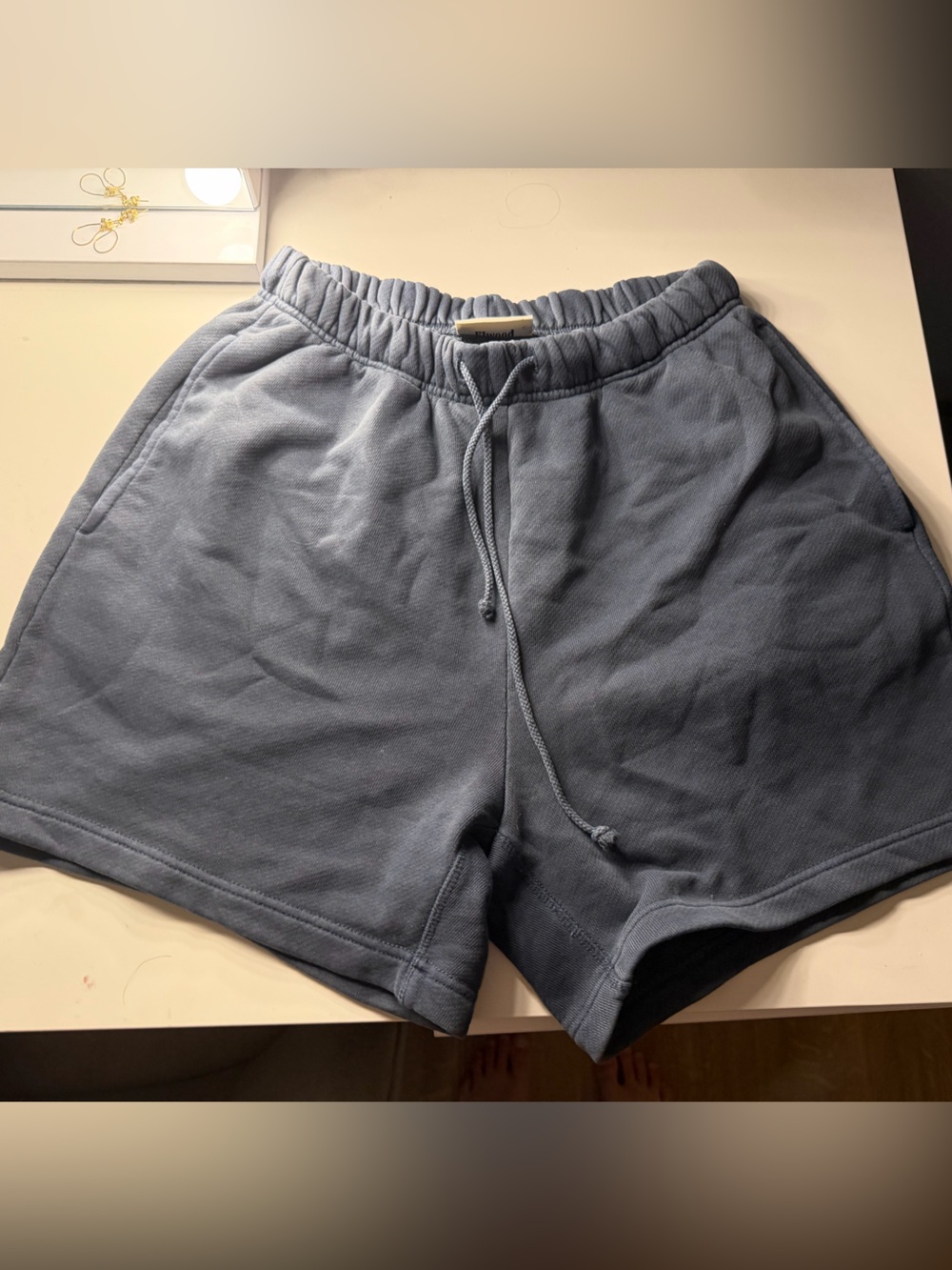 Elwood Men's Core Washed Blue Drawstring Shorts